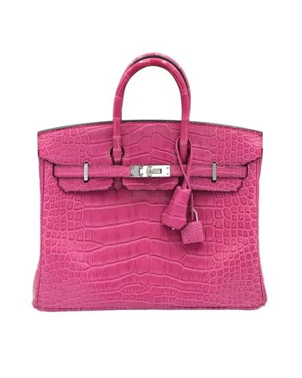 Hermès Birkin 10 x 7.5 x 4.75IN Leather Palladium Hardware Leather Strap (Hermès Birkin)