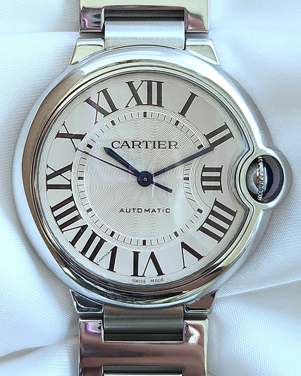2020 Cartier Ballon Bleu 36MM Silver Dial Steel Bracelet (W6920046)