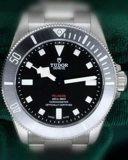 Tudor Pelagos 39MM Black Dial Titanium Bracelet (25407N)