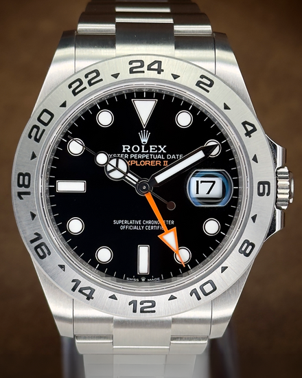 No Reserve - 2026 Rolex Explorer II 42MM Black Dial Oyster Bracelet (226570)
