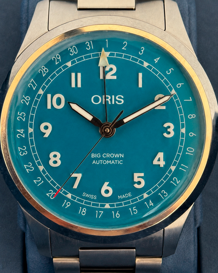 Oris Big Crown Pointer Date 40MM Blue Dial Steel Bracelet (01 754 7798 4065)