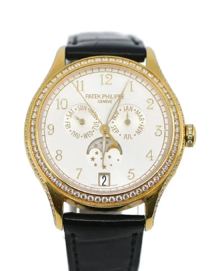 2019 Patek Philippe Annual Calendar 38MM Silver Dial Leather Strap (4947R-001)