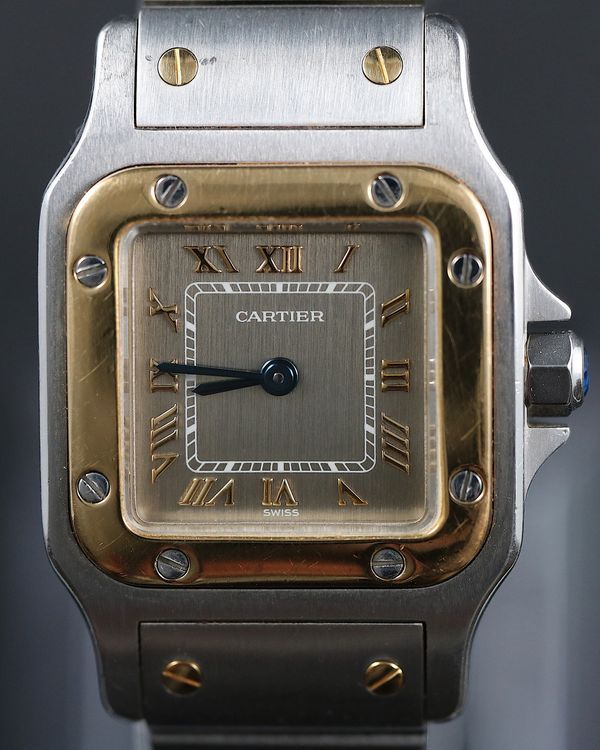 1994 Cartier Santos Galbée 25MM Quartz Grey Dial Two-Tone Bracelet (1567)