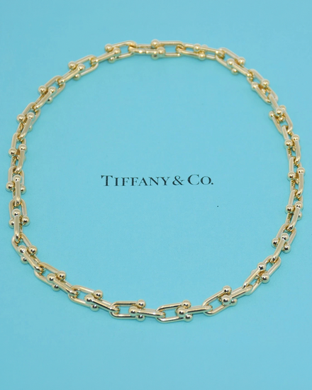 Tiffany Accessories HardWear Necklace 18IN Yellow Gold (Necklace)
