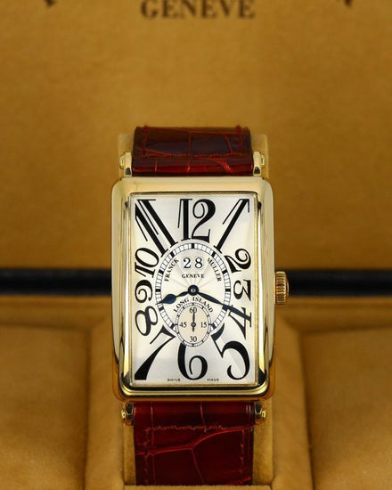 Franck Muller Long Island 45MM Silver Dial Leahter Strap (1200 S6 GG)