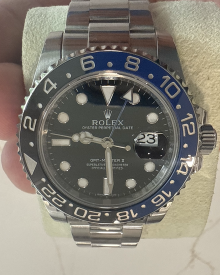 2018 Rolex GMT-Master II "Batman" 40MM Black Dial Oyster Bracelet (116710BLNR)