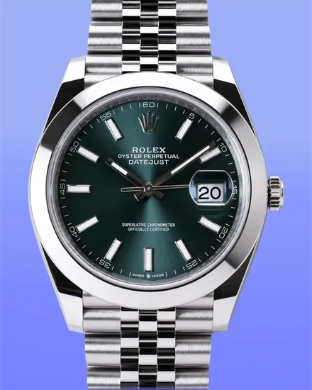 2026 Rolex Datejust 41MM Green Dial Jubilee Bracelet (126300)