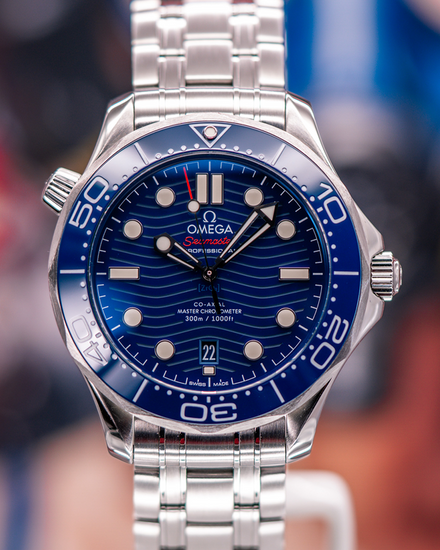 2022 Omega Seamaster Diver 300M 42MM Blue Dial Steel Bracelet (210.30.42.20.03.001)