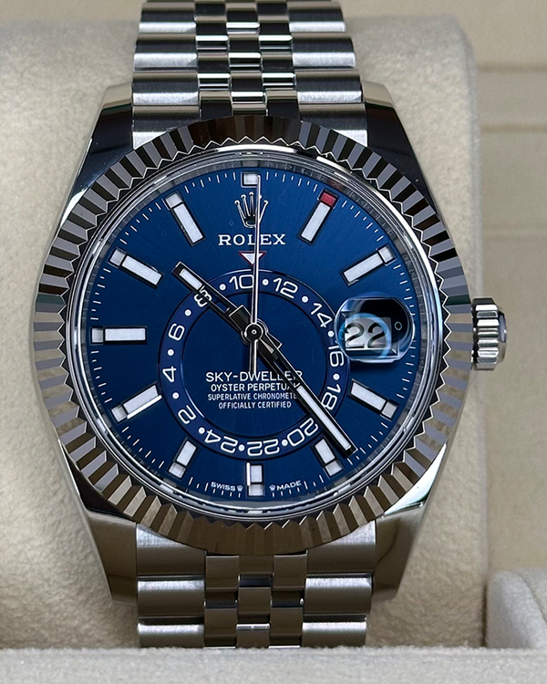 2024 Rolex Sky-Dweller 42MM Blue Dial Jubilee Bracelet (336934)