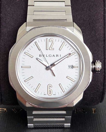 2025 Bulgari Octo Roma 41MM White Dial Steel Bracelet (103738)