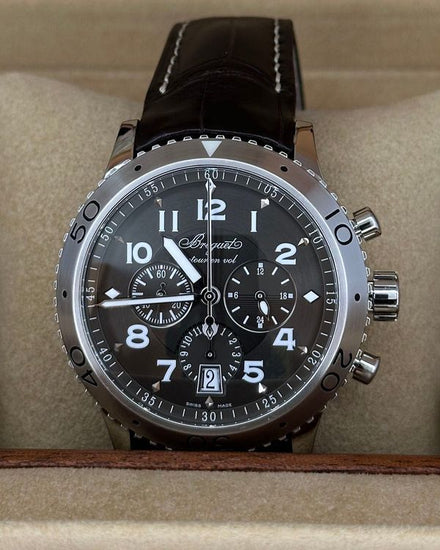 2021 Breguet Type XXI "Transatlantique" 42MM Grey Dial Leather Strap (3810.929.ZU)
