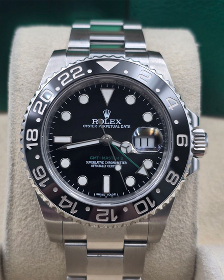 2015 Rolex GMT-Master II 40MM Black Dial Oyster Bracelet (116710LN)