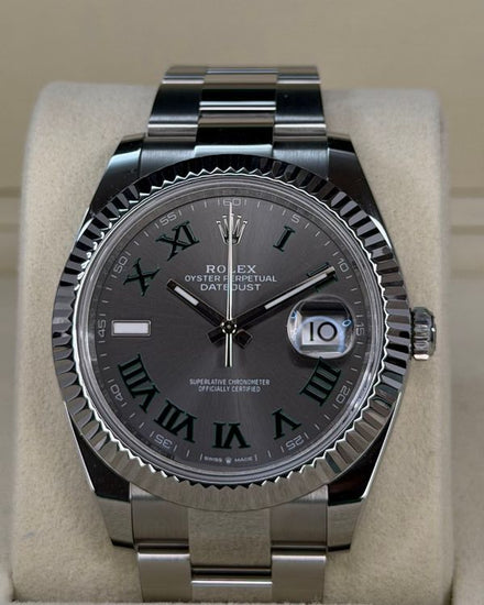 2025 Rolex Datejust "Wimbledon" 41MM Slate Dial Oyster Bracelet (126300)