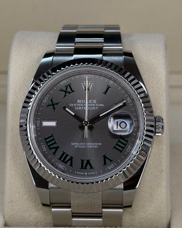 2025 Rolex Datejust "Wimbledon" 41MM Slate Dial Oyster Bracelet (126300)