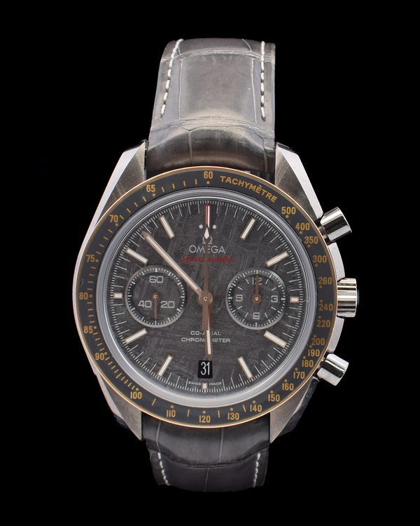 Omega Speedmaster Dark Side of the Moon "Grey Side" 44.25MM Meteorite Dial Leather Strap (311.63.44.51.99.001)