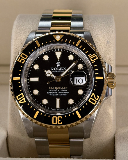 2020 Rolex Sea-Dweller 43MM Black Dial Two-Tone Oyster Bracelet (126603)