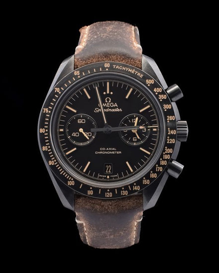 Omega Speedmaster Dark Side of the Moon "Vintage Black" 44.25MM Black Dial Leather Strap (311.92.44.51.01.006)