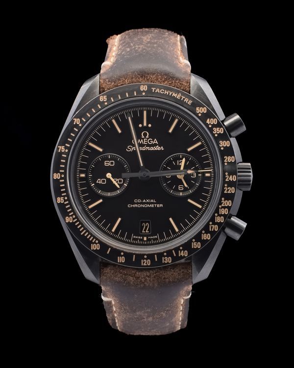 Omega Speedmaster Dark Side of the Moon "Vintage Black" 44.25MM Black Dial Leather Strap (311.92.44.51.01.006)