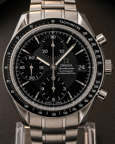 No Reserve - 2019 Omega Speedmaster Day Date 40MM Black Dial Steel Bracelet (3210.50.00)