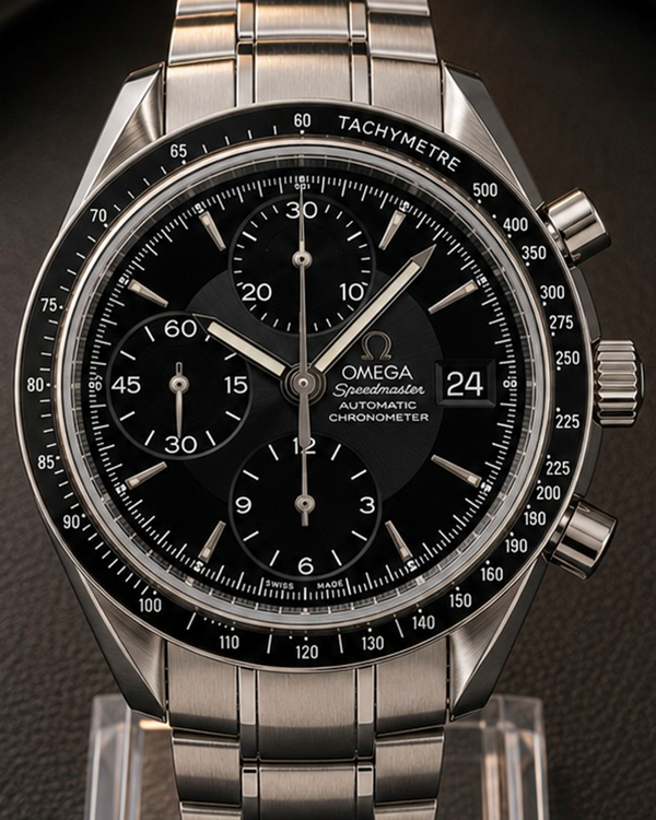 No Reserve - 2019 Omega Speedmaster Day Date 40MM Black Dial Steel Bracelet (3210.50.00)