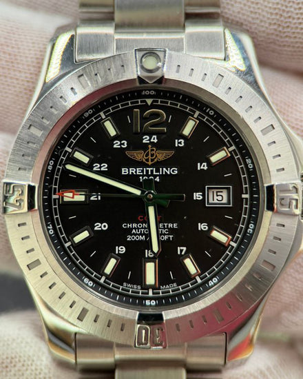 2018 Breitling Colt 44MM Black Dial Steel Bracelet (A1738811/BD44)