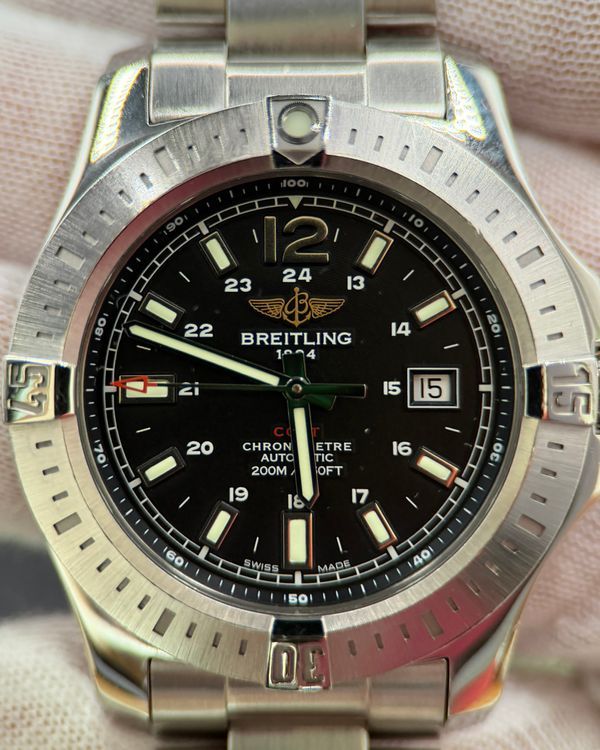 2018 Breitling Colt 44MM Black Dial Steel Bracelet (A1738811/BD44)