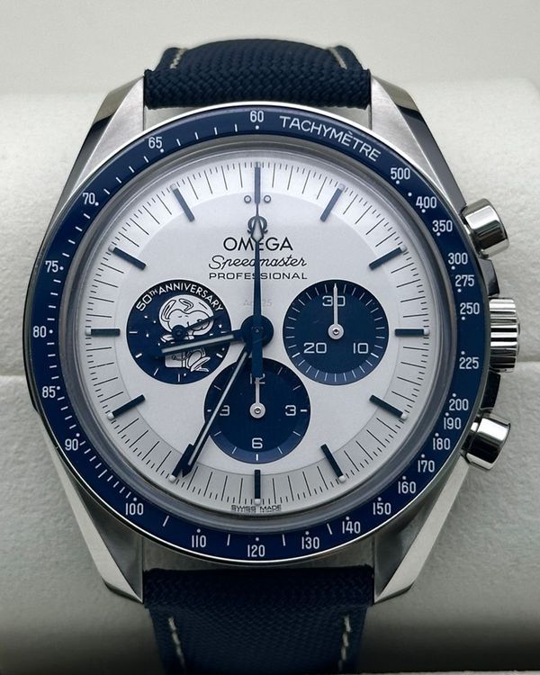 2026 Omega Speedmaster Anniversary Series “Silver Snoopy Award” 42MM Silver Dial Textile Strap (310.32.42.50.02.001)