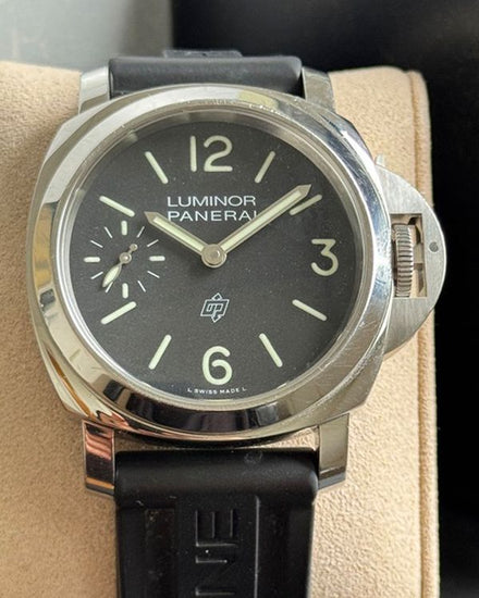 2024 Panerai Luminor Base Logo 44MM Black Dial Rubber Strap (PAM01084)