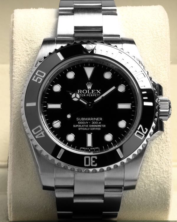 2014 Rolex Submariner No Date 40MM Black Dial Oyster Bracelet (114060)