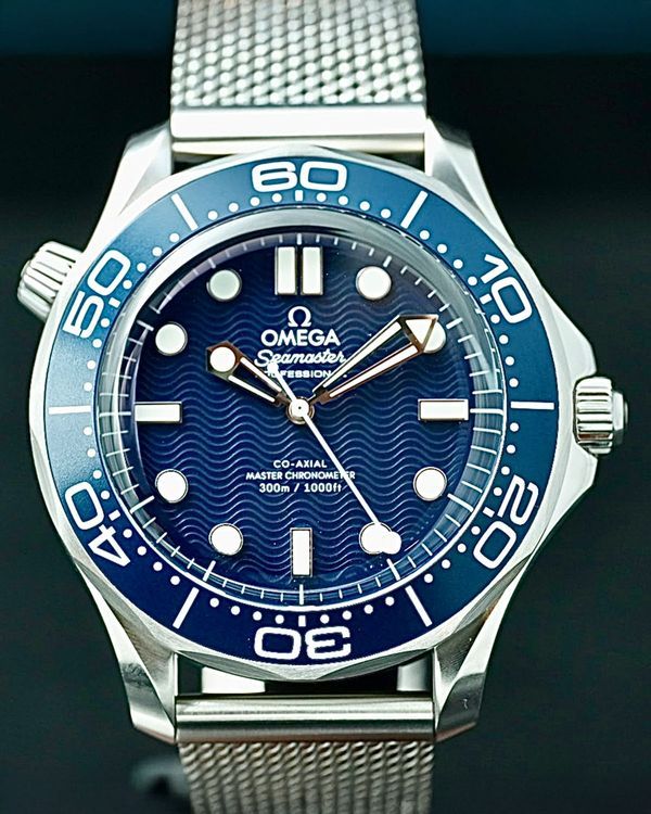 2026 Omega Seamaster Diver 300M "James Bond 60th Anniversary" 42MM Blue Dial Steel Bracelet (210.30.42.20.03.002)