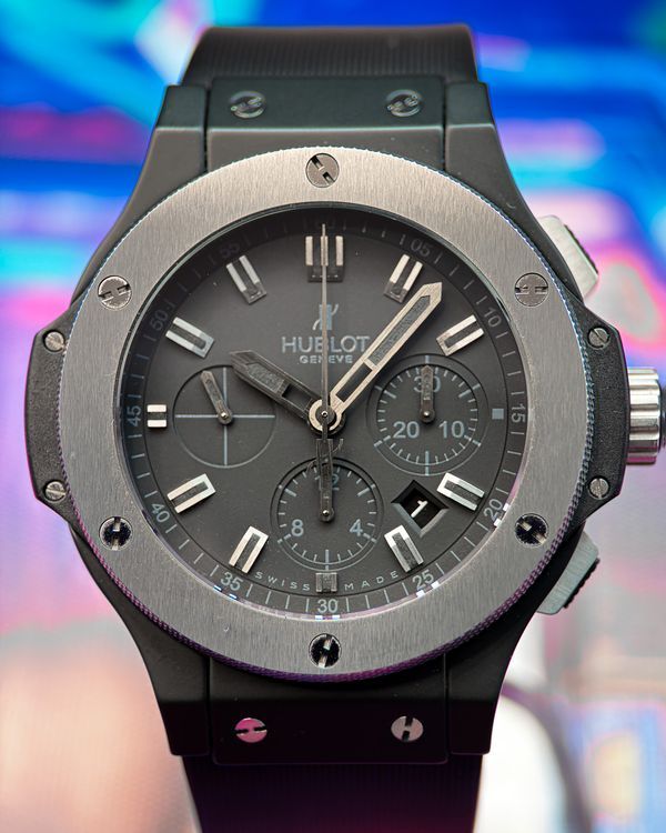 2013 Hublot Big Bang "Ice Bang" 44MM Black Dial Rubber Strap (301.CK.1140.RX)