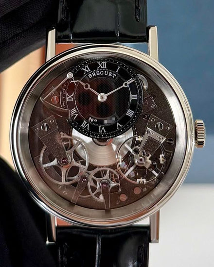 2024 Breguet Tradition 40MM Skeleton Dial Leather Strap (7057BB/G9/9W6)