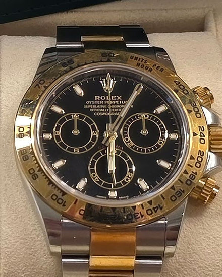 2019 Rolex Cosmograph Daytona 40MM Black Dial Two-Tone Oyster Bracelet (116503)