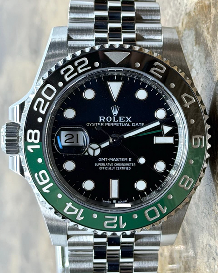 2025 Rolex GMT-Master II "Sprite" 40MM Black Dial Jubilee Bracelet (126720VTNR)