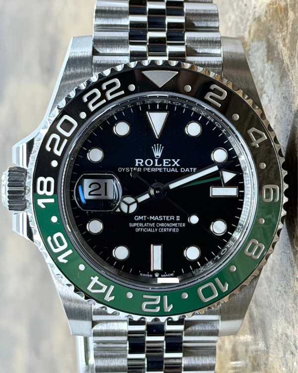 2025 Rolex GMT-Master II "Sprite" 40MM Black Dial Jubilee Bracelet (126720VTNR)
