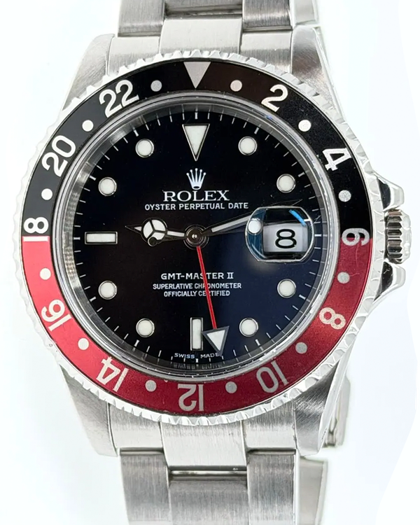 2000 Rolex GMT-Master II "Coke" 40MM Black Dial Oyster Bracelet (16710)