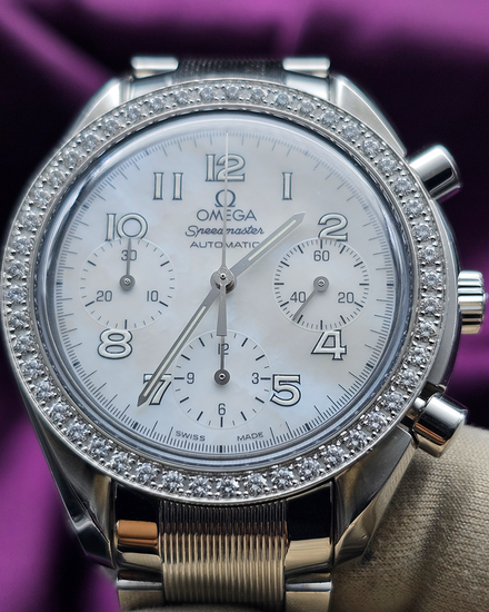 Omega Speedmaster 39MM Mother Of Pearl Dial Steel Bracelet (3535.70.00)