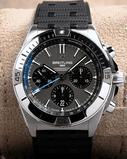 2024 Breitling Chronomat B01 42MM Grey Dial Rubber Strap (EB0134101M1S1)