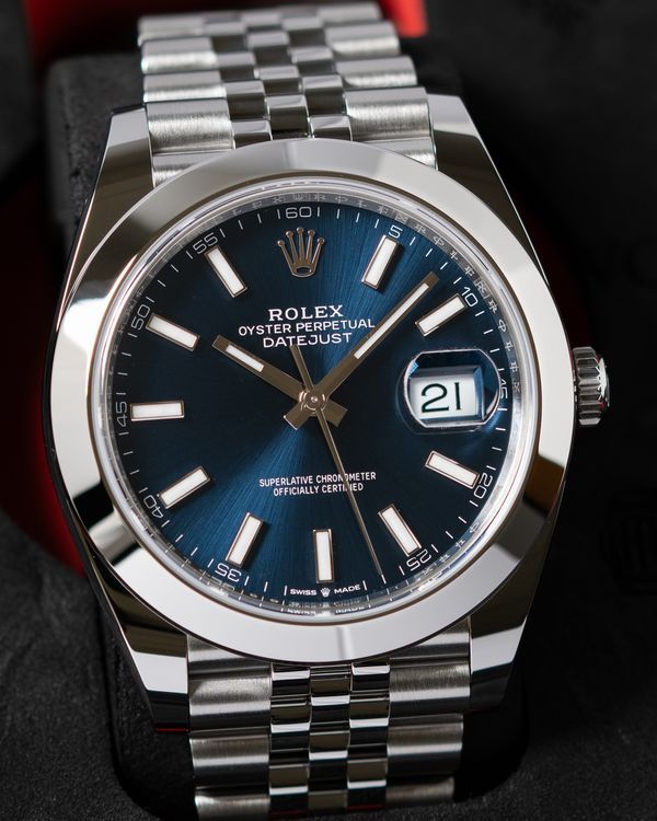 No Reserve - 2026 Rolex Datejust 41MM Blue Dial Jubilee Bracelet (126300)