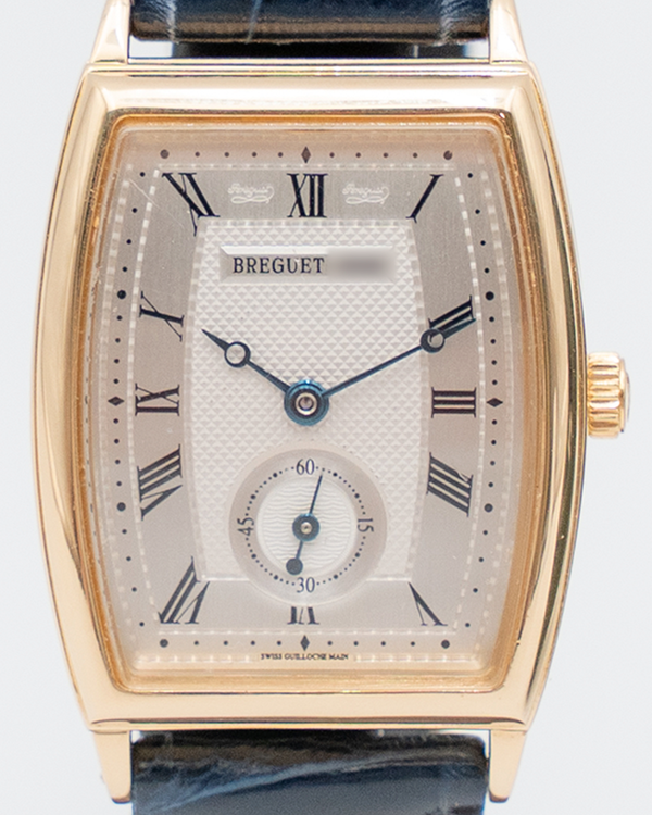 Breguet Heritage Guilloche 25MM Silver Dial Leather Strap (8670)