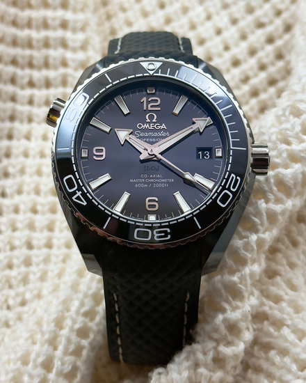 2023 Omega Seamaster Planet Ocean 600M 39.5MM Black Dial Rubber Strap (215.92.40.20.01.001)