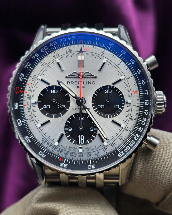 Breitling Navitimer B01 43MM Silver Dial Steel Bracelet (3535.70)