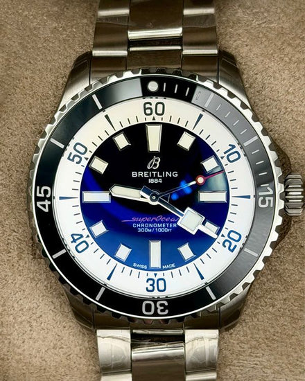 Breitling Superocean 44MM Blue Dial Steel Bracelet (A17376)
