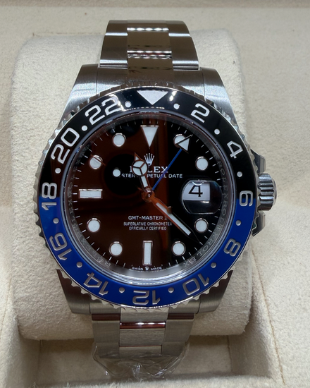 2021 Rolex GMT-Master II "Batman" 40MM Black Dial Oyster Bracelet (126710BLNR)
