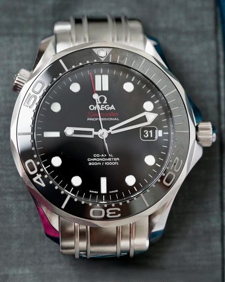 No Reserve - 2017 Omega Seamaster Diver 300M 41MM Black Dial Steel Bracelet (212.30.41.20.01.003)