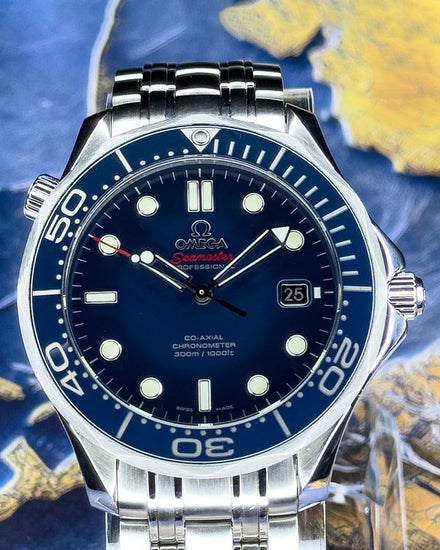 No Reserve - 2021 Omega Seamaster Diver 300M 41MM Blue Dial Steel Bracelet (212.30.41.20.03.001)