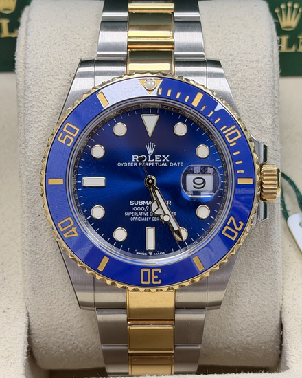 2021 Rolex Submariner Date "Bluesy" 41MM Blue Dial Two-Tone Oyster Bracelet (126613LB)