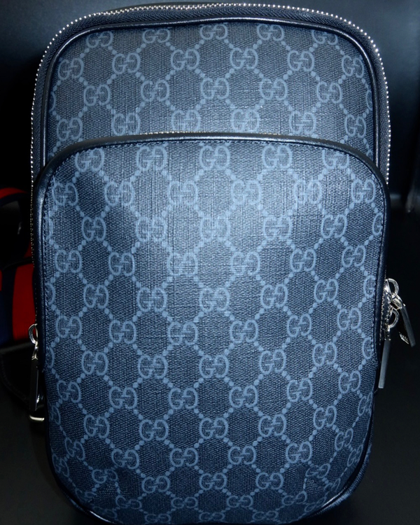 No Reserve - Gucci GG Marmont 6.9 × 10.6 × 2.4 in Canvas Black Leather Trim Silver Tone Hardware Canvas Shoulder Strap (Shoulder Bag)