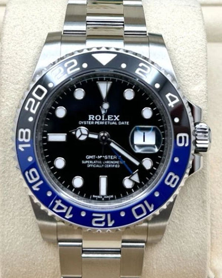 2017 Rolex GMT-Master II "Batman" 40MM Black Dial Oyster Bracelet (116710BLNR)