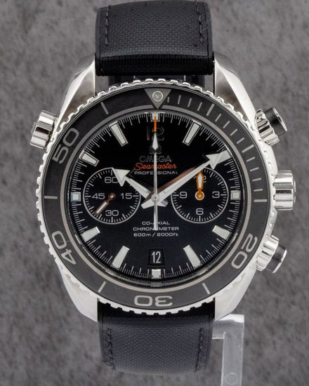 Omega Seamaster Planet Ocean 600M 45.5MM Black Dial Aftermarket Rubber Strap (232.30.46.51.01.003)